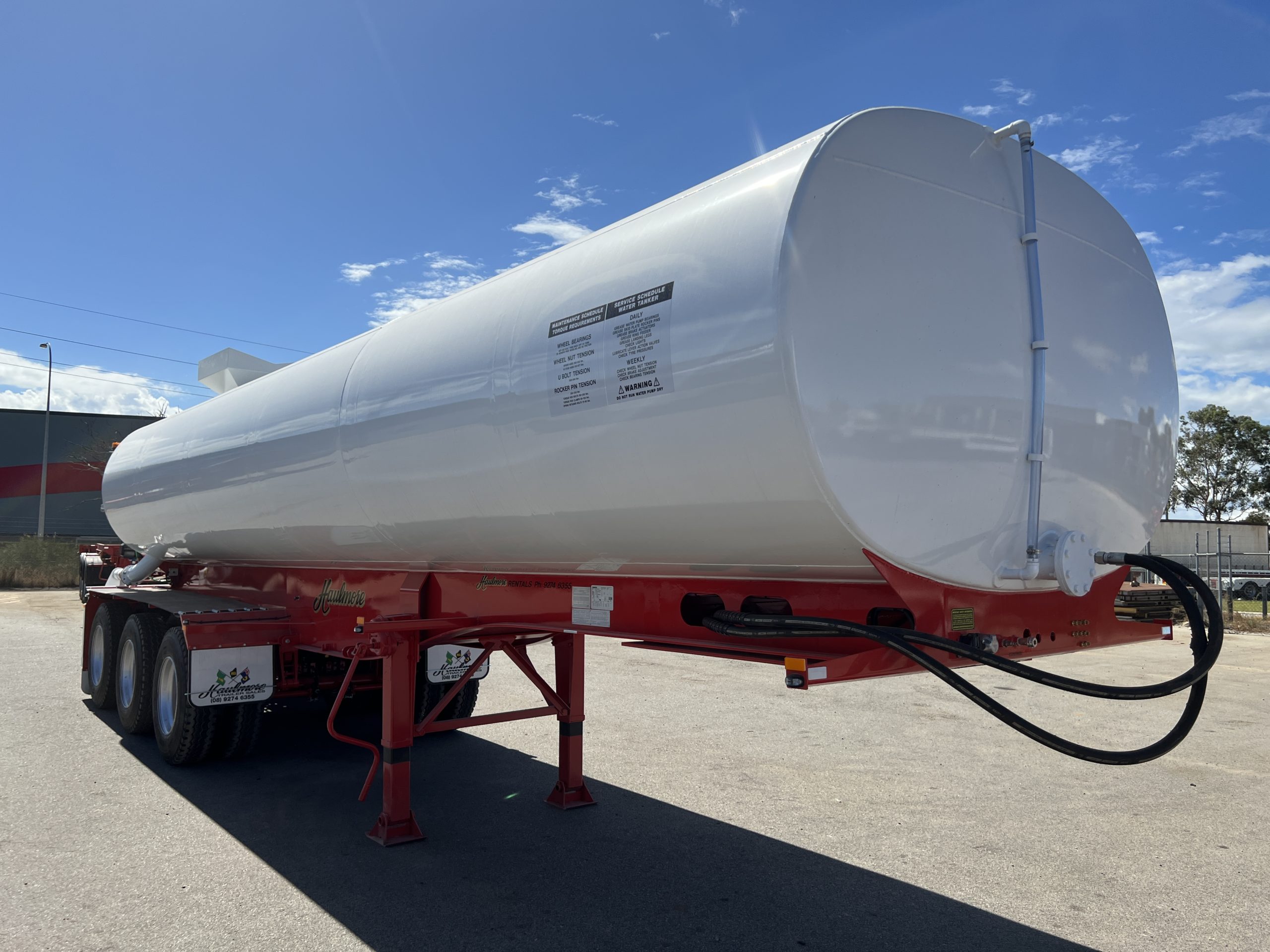 2024 Haulmore Tri-Axle Stainless Steel Water Tanker